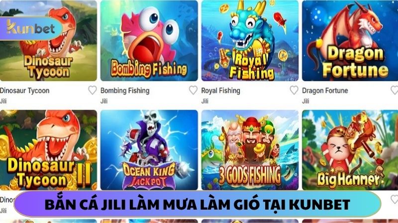 Bắn cá JIJI làm mưa làm gió ở KUNBET